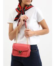 COCCINELLE NEW MARVIN TWIST Geanta de umar micro, din piele merisoare - Genți femei - 4