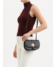 COCCINELLE MARGHERITA Geantă şa din piele ciocanită mentă - Genți femei - 4