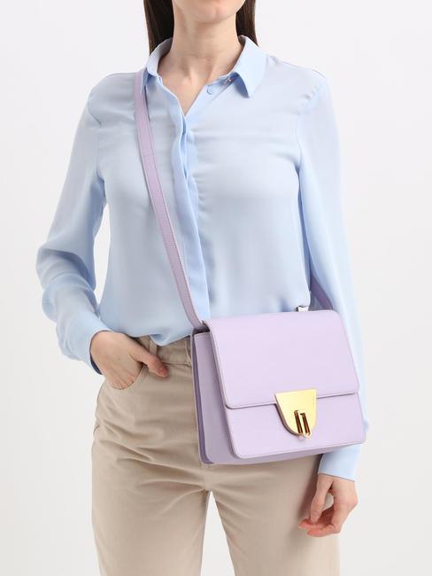 NICO Geantă mică de umăr din piele lav./lav. - Genți femei