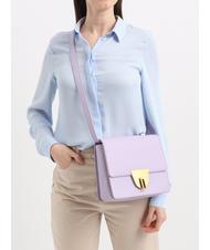 COCCINELLE NICO Geantă mică de umăr din piele lav./lav. - Genți femei - 4
