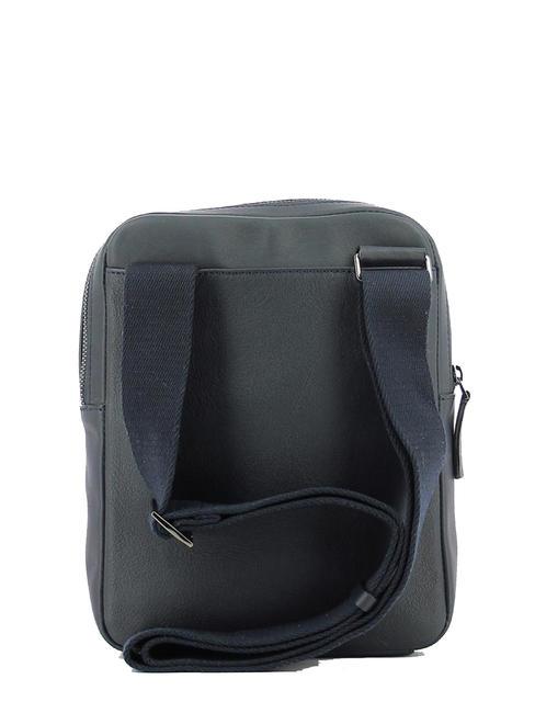 CAMPIONARIO - DAVID Geanta de umar din piele pentru iPad albastru - Genți de umăr bărbați