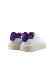 LOVE MOSCHINO HEART 45 Tenisi din piele alb/iris - Pantofi femei - 4