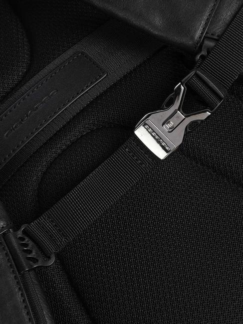 BLACK SQUARE Rucsac din piele pentru laptop de 14". negru - Rucsacuri pentru laptop