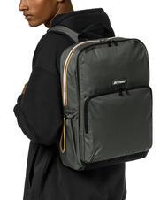 KWAY GIZY Rucsac din nailon pentru laptop de 15". verde negricios - Rucsacuri pentru laptop - 4