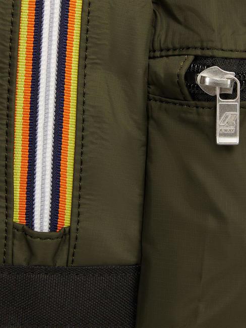 LAON Rucsac din nailon verde negricios - Rucsacuri pentru școală și timp liber