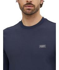 GUESS TECH Hanorac cu g&acirc;t crew din material tehnic smartblue - hanorace - 3