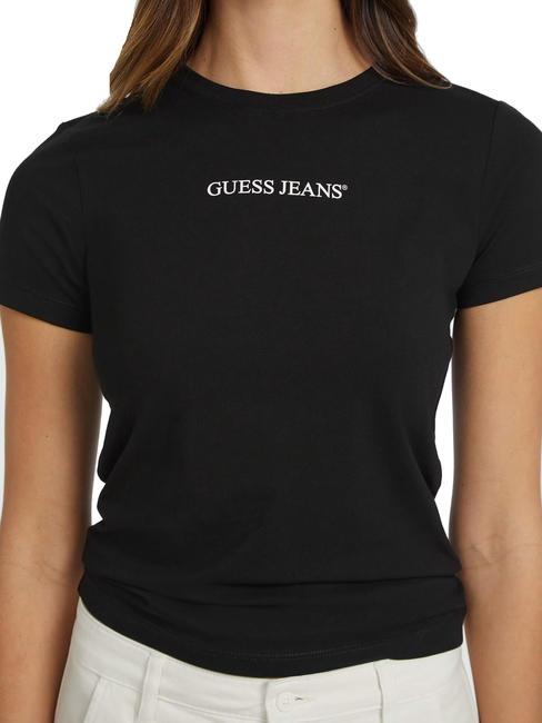 SLIM LOGO Tricou stretch slim fit jetbla - tricou