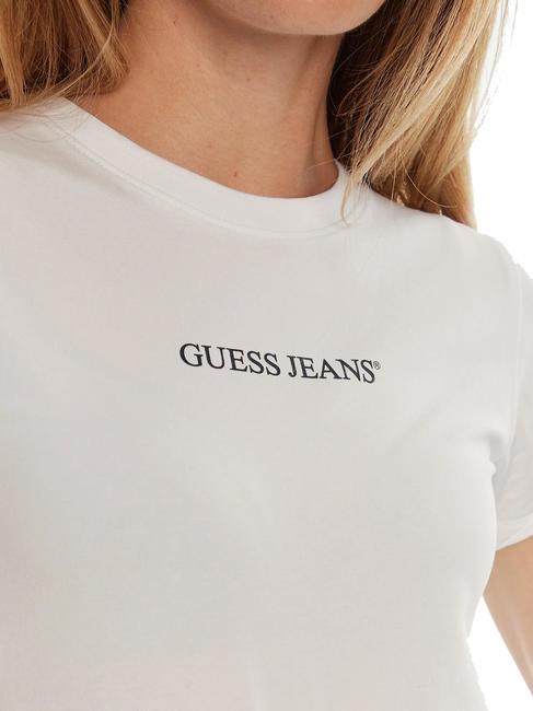 SLIM LOGO Tricou stretch slim fit alb purpuriu - tricou