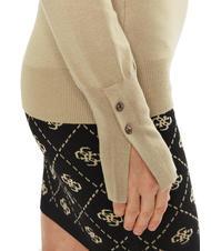 GUESS ELINOR Pulover cu decolteu nisip de travertin - Pulovere pentru femei - 3