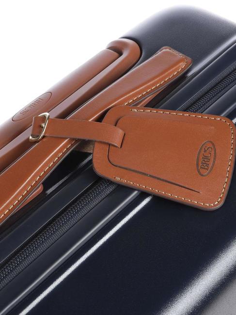 BELLAGIO Cărucior pentru bagaje de mână Albastru / Piele - Bagaje de mână