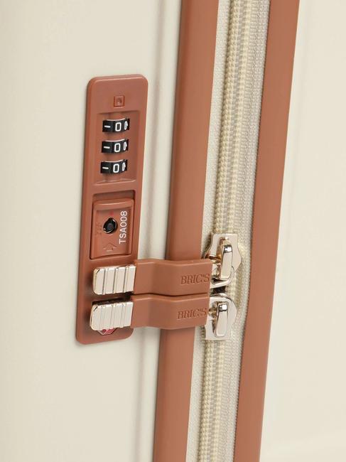 BELLAGIO Cărucior pentru bagaje de mână CREMĂ - Bagaje de mână