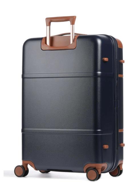 BELLAGIO Cărucior extensibil mediu-mare Albastru / Piele - Trolere rigide