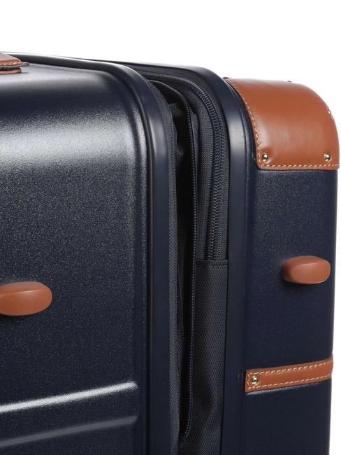 BELLAGIO Cărucior extensibil mediu-mare Albastru / Piele - Trolere rigide