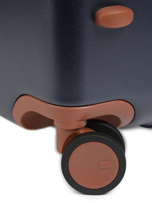 BELLAGIO Cărucior extensibil mediu-mare Albastru / Piele - Trolere rigide