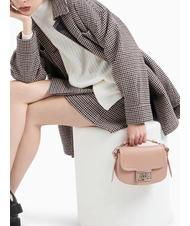 ARMANI EXCHANGE A|X BUCKLE Geantă mini rotundă cu curea de umăr punch cu lapte - Genți femei - 6