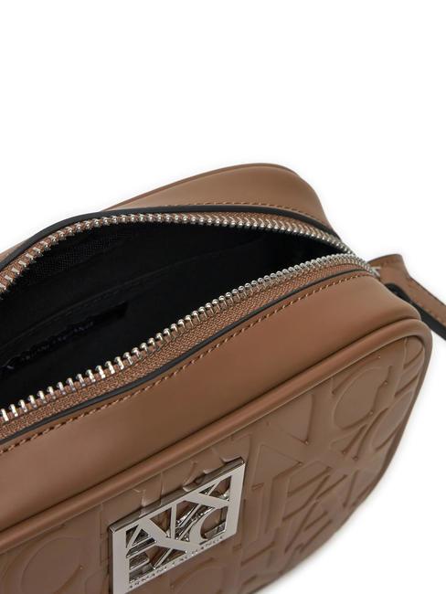 LOGO EMBOSSED Mini geantă de umăr pisco întunecat - Genți femei