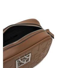 ARMANI EXCHANGE LOGO EMBOSSED Mini geantă de umăr pisco întunecat - Genți femei - 4