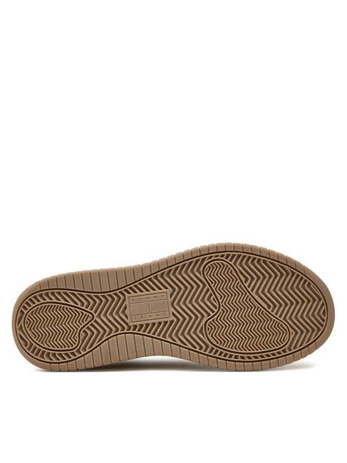 TOMMY JEANS RETRO BASKET  Adidași &icirc;nalți h&acirc;rtie de ziar - Pantofi femei