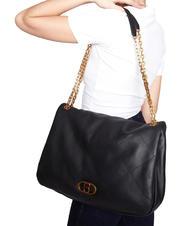 TOSCA BLU CHAMONIX Geantă mare de umăr din piele negru - Genți femei - 3