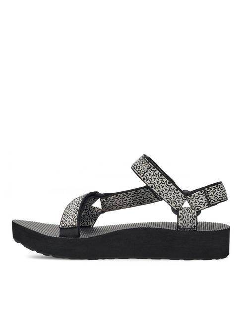 MIDFORM UNIVERSAL  Sandale boho alb/negru - Pantofi femei