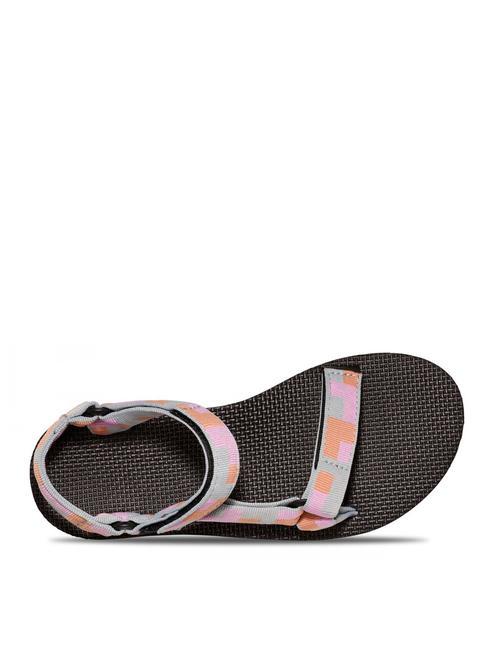 FLATFORM UNIVERSAL Sandale forme retro albastru sidefat - Pantofi femei