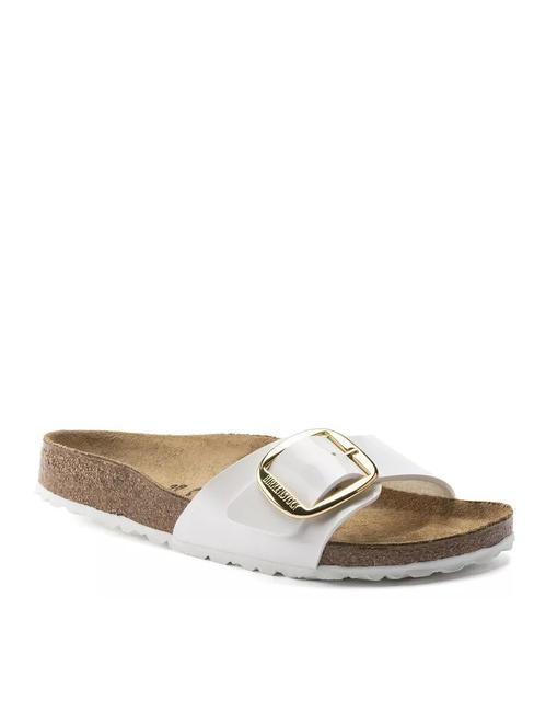 MADRID  Papuci alb patent - Pantofi femei