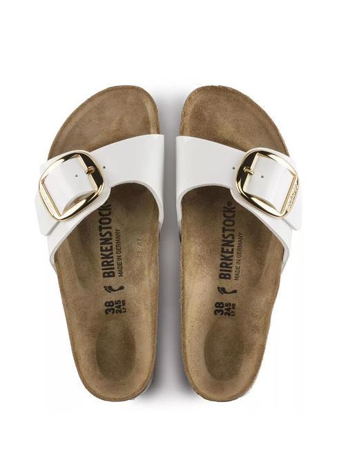 MADRID  Papuci alb patent - Pantofi femei