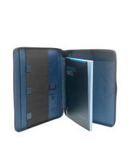 PIQUADRO WALLABY Clipboard din piele și material textil - Husă pentru tabletă și organizator