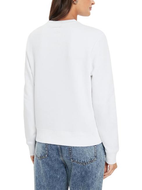 LOGO Hanorac cu decor normal cu g&acirc;t alb purpuriu - Hanorace pentru femei