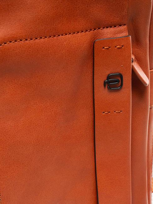 CAMPIONARIO - X18 Geanta mare din piele portocaliu2 - Genți de umăr bărbați