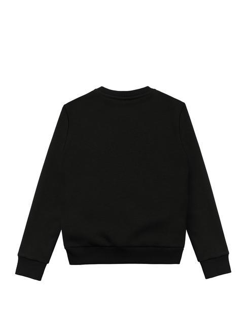 MODISH KIDS Hanorac cu gât cu imprimeu cu logo negru - Hanorac pentru bebeluși