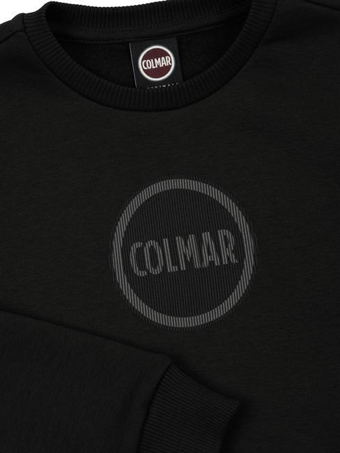 MODISH KIDS Hanorac cu gât cu imprimeu cu logo negru - Hanorac pentru bebeluși