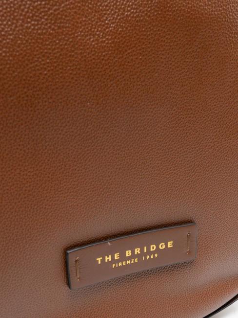 DOMITILLA  Shopper pe umar, din piele BROWN - Genți femei