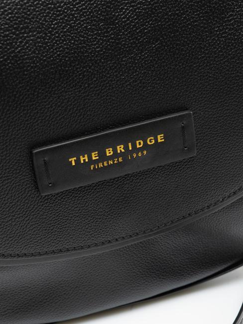 DOMITILLA Geanta de umar, din piele Negru de aur - Genți femei