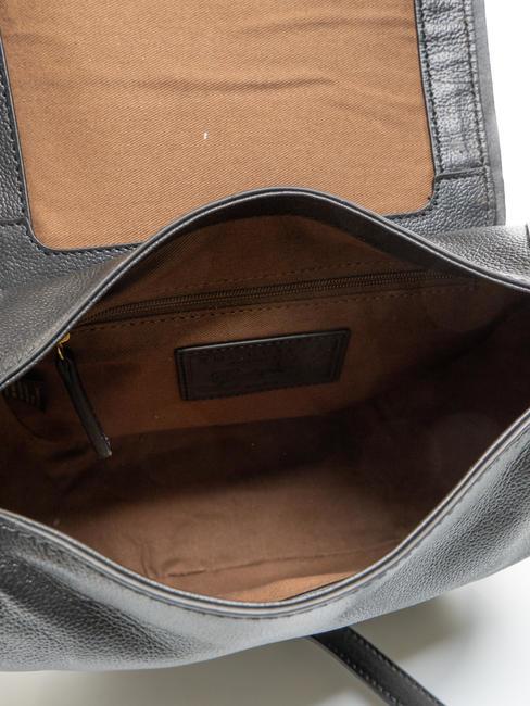 DOMITILLA Geanta de umar, din piele Negru de aur - Genți femei