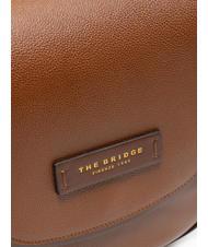 THE BRIDGE DOMITILLA Geanta de umar, din piele BROWN - Genți femei - 3