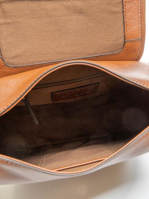 DOMITILLA Geanta de umar, din piele BROWN - Genți femei