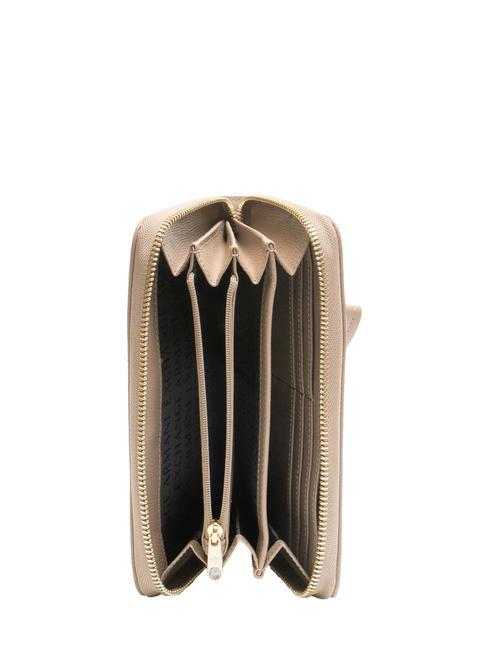 A|X METALLIC LOGO Fermoar mare în jurul portofelului pisco întunecat - Portofele femei