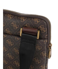 GUESS VEZZOLA Smart Geantă plată maro/ocru - Genți de umăr bărbați - 3