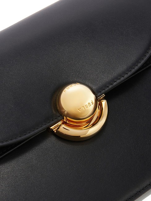 SFERA Geanta din piele cu clapa de umar negru - Genți femei