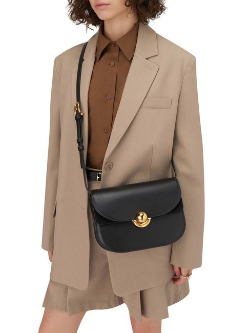 SFERA Geanta din piele cu clapa de umar negru - Genți femei