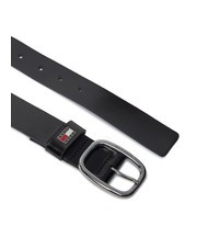 TOMMY HILFIGER TOMMY JEANS OVAL  Curea din piele scurtabilă negru - Curele - 2