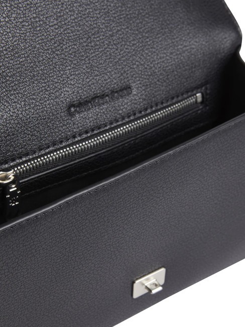 CK JEANS FORGED LOCK  Mini geanta de umar pvh negru - Genți femei