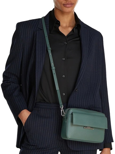 LINEAR Mini geanta de umar verde palmier - Genți femei