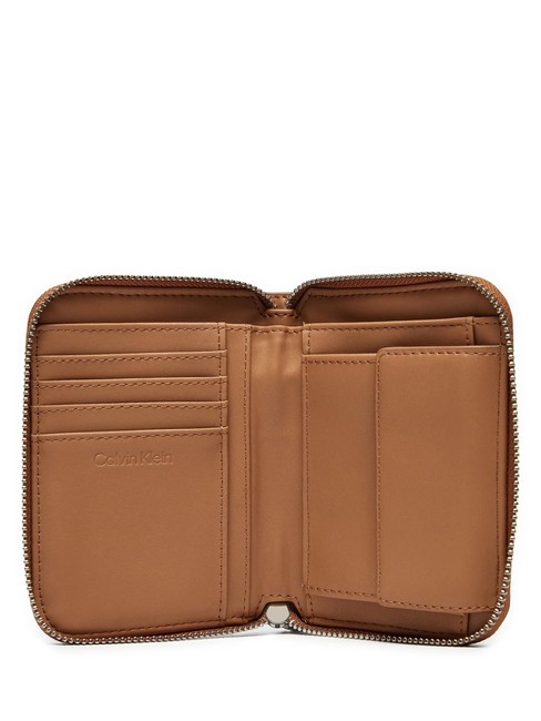 EMBOSSED CALVIN  Fermoar în jurul portofelului leu - Portofele femei