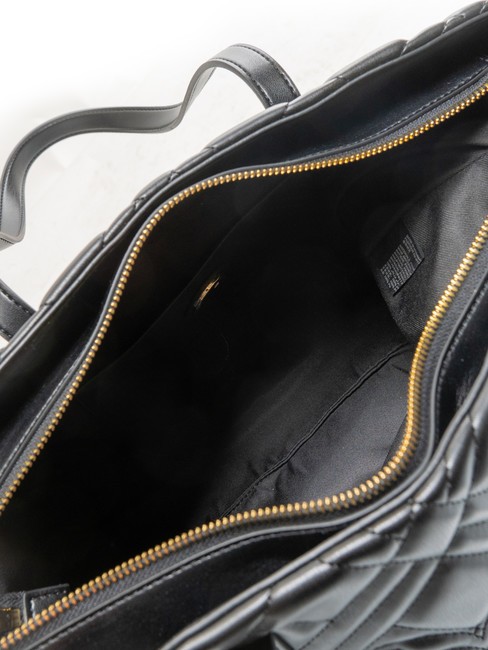 QUILTED  Cumpărător pe umăr negru - Genți femei