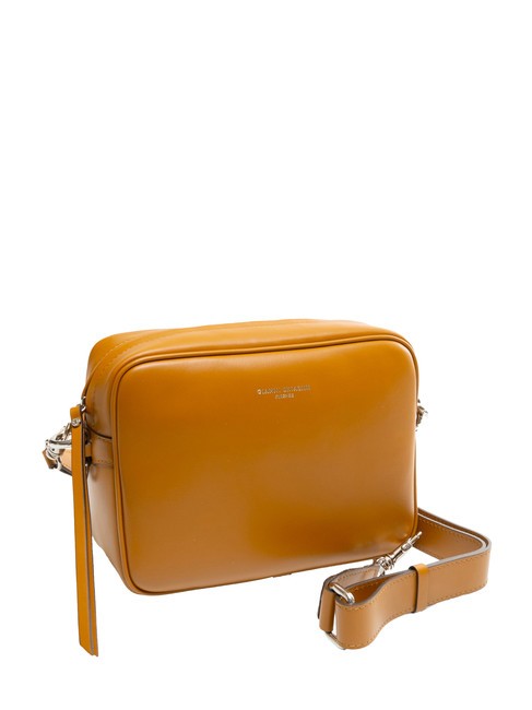 LOGO PRINT Geantă de dormitor din piele netedă bronza - Genți femei