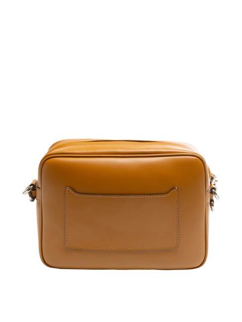 LOGO PRINT Geantă de dormitor din piele netedă bronza - Genți femei