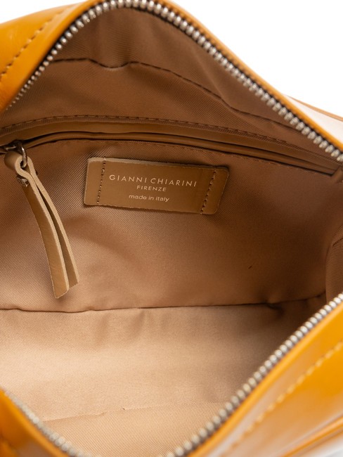 LOGO PRINT Geantă de dormitor din piele netedă bronza - Genți femei