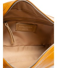 GIANNI CHIARINI LOGO PRINT Geantă de dormitor din piele netedă bronza - Genți femei - 5